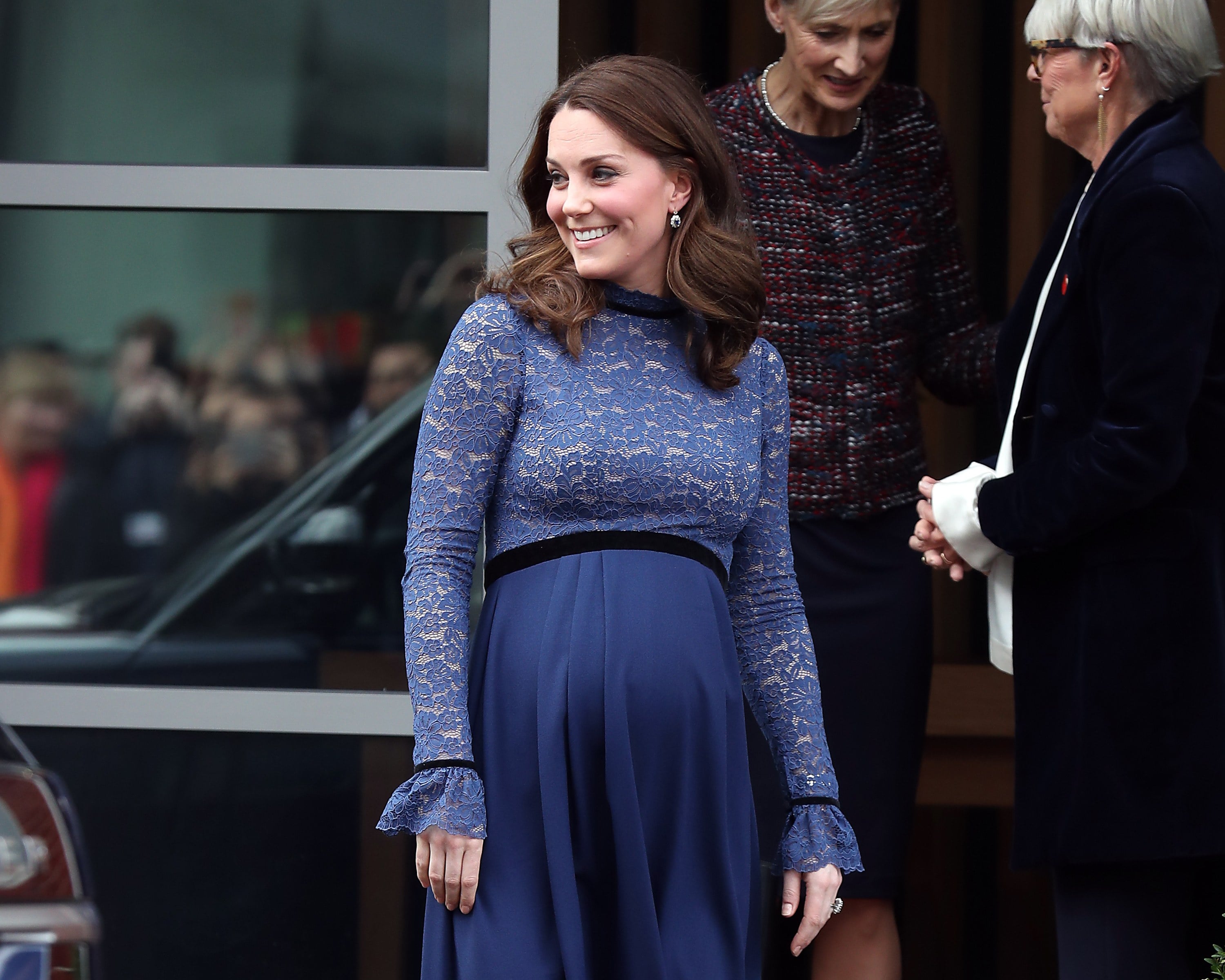 Kate middleton discount pregnant blue dress