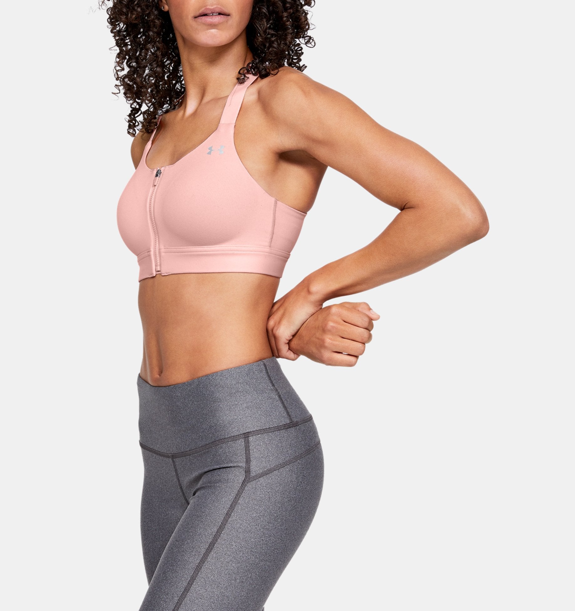 Under armour vanish high zip sports bra sales