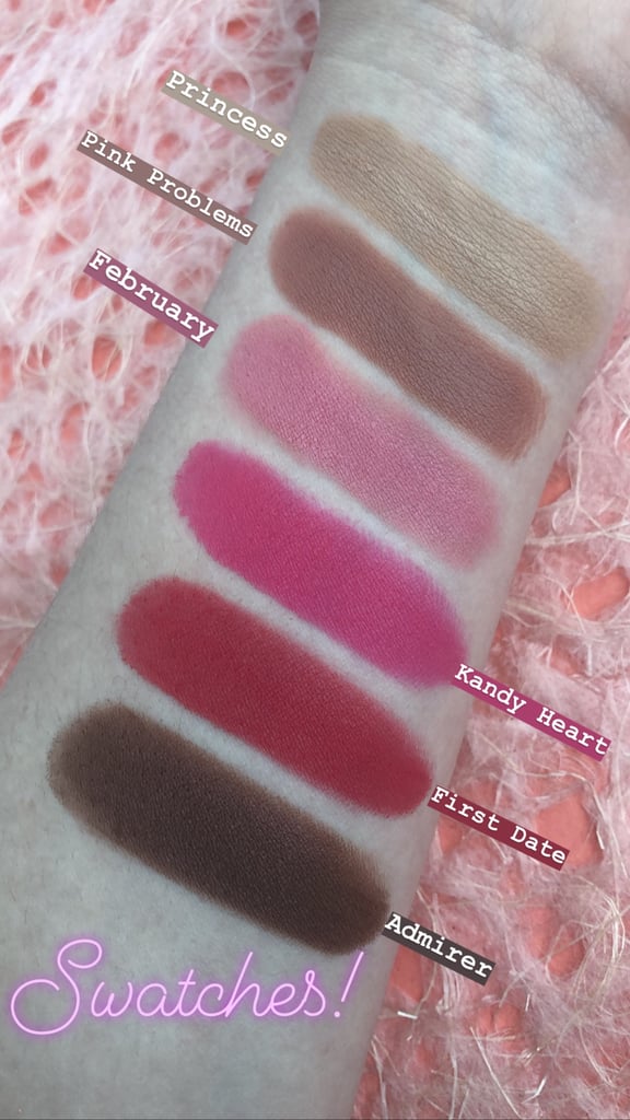 Kylie Cosmetics Valentine's Day Collection Swatches