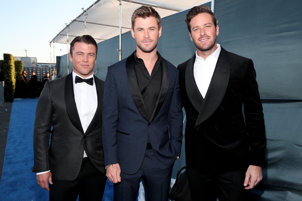 Pictured: Luke Hemsworth, Chris Hemsworth, and Armie Hammer