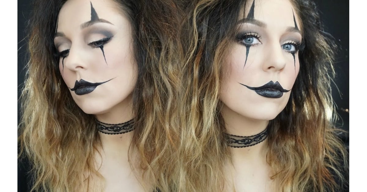 Easy Halloween Makeup: Jester Clown Makeup | Easy Halloween Makeup Ideas Last-Minute Costume | POPSUGAR Beauty