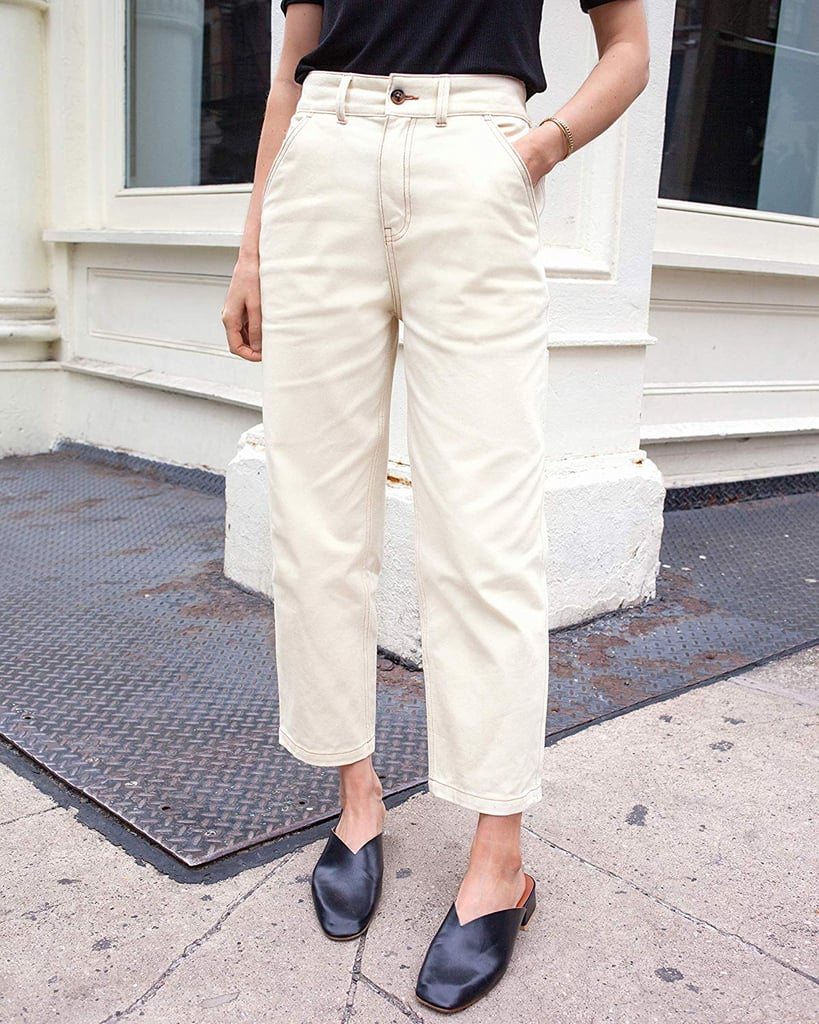 The Drop Women's Ecru Relaxed Straight Leg Cropped Pant by @viktoria.dahlberg