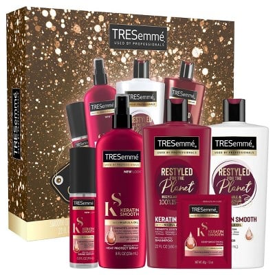 Tresemme Keratin Shampoo, Conditioner, Serum, Heat Spray, and Mask