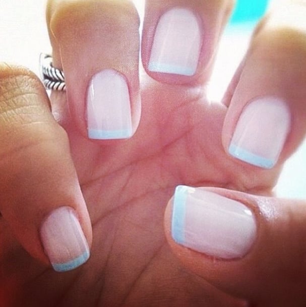 Blush and Blue Best Wedding 2014 Nail Art of Instagram POPSUGAR