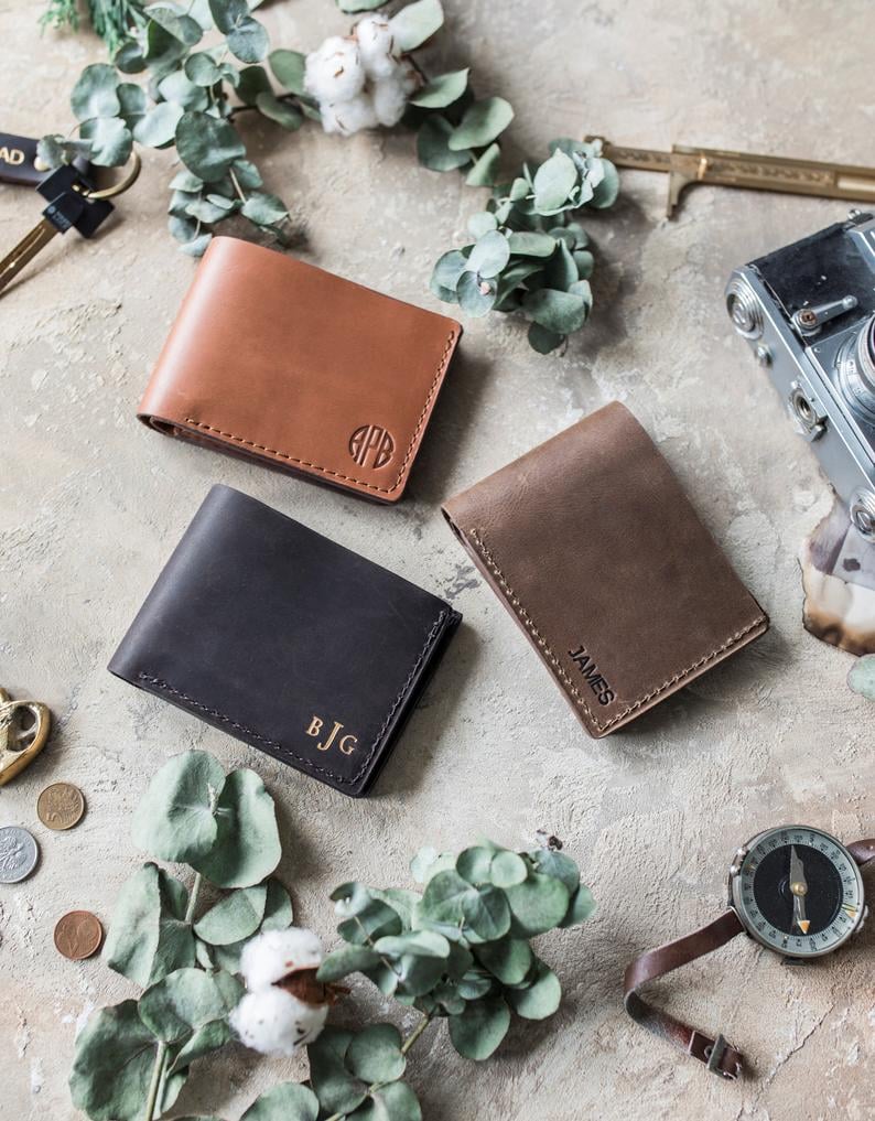 Personalized Leather Wallet Best Etsy Cyber Monday Sales and Deals