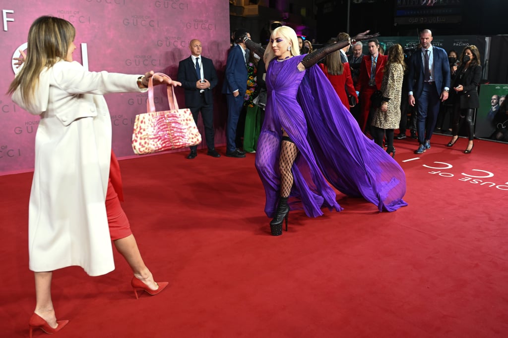 Lady Gaga's Purple Gown at the House of Gucci UK Premiere