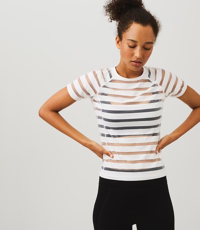 LOFT Lou & Grey FORM Shadow Stripe Tee