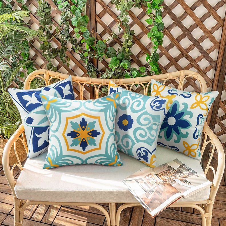 A Pop of Color: Floral Printed Throw Pillow Covers