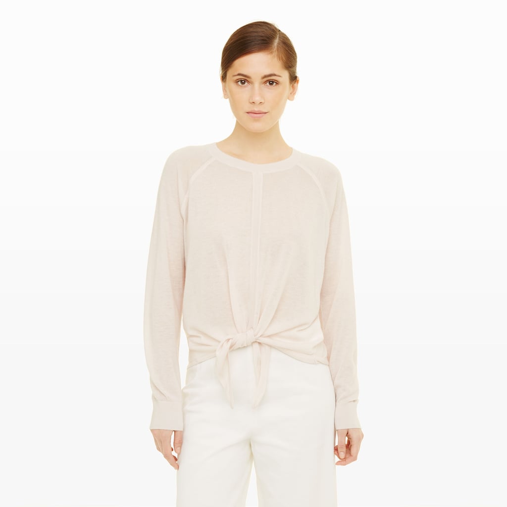 Club Monaco Thanda Tie-Front Cashmere ($249)