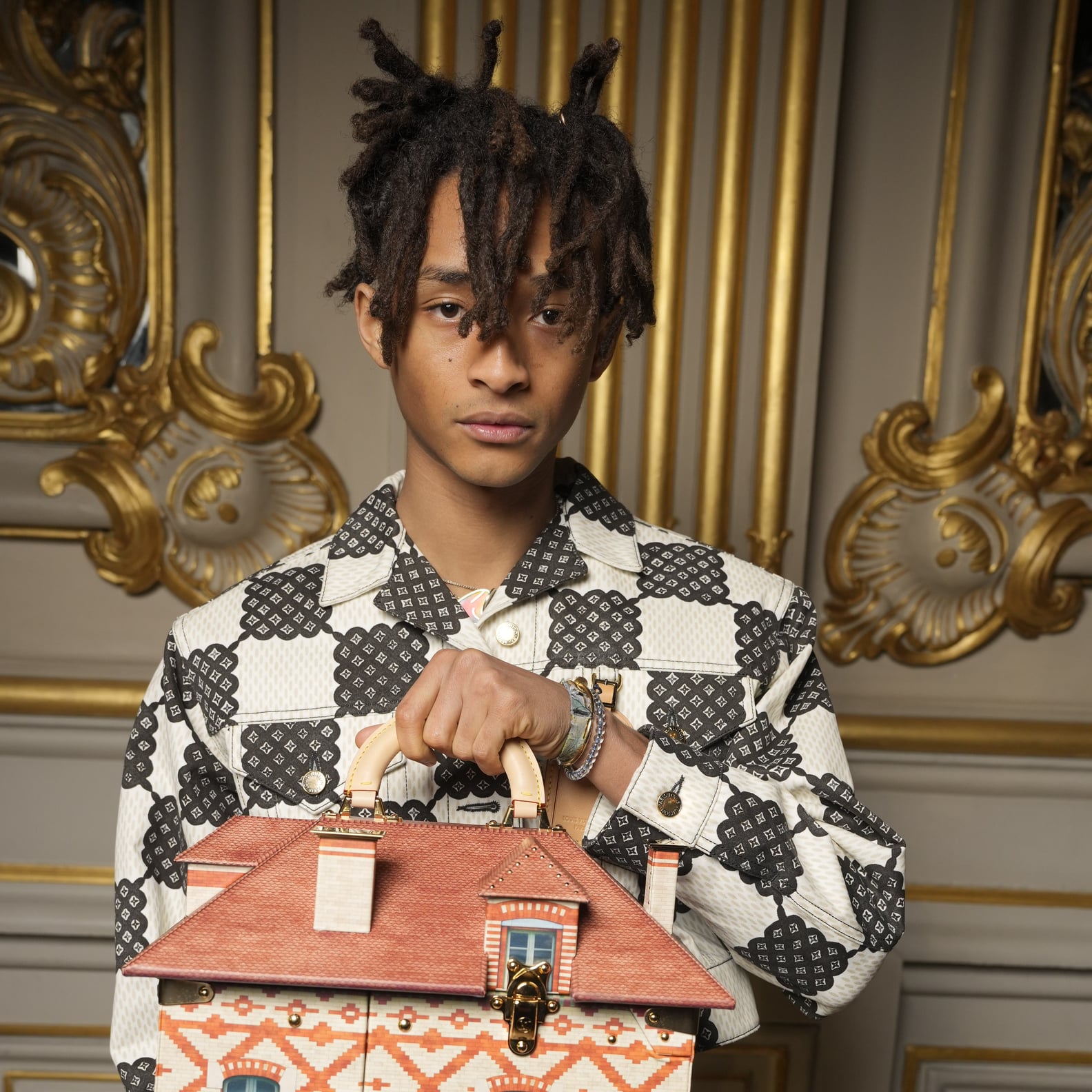 Jaden Smith's Louis Vuitton Dollhouse Bag at Fall 2023 Show POPSUGAR