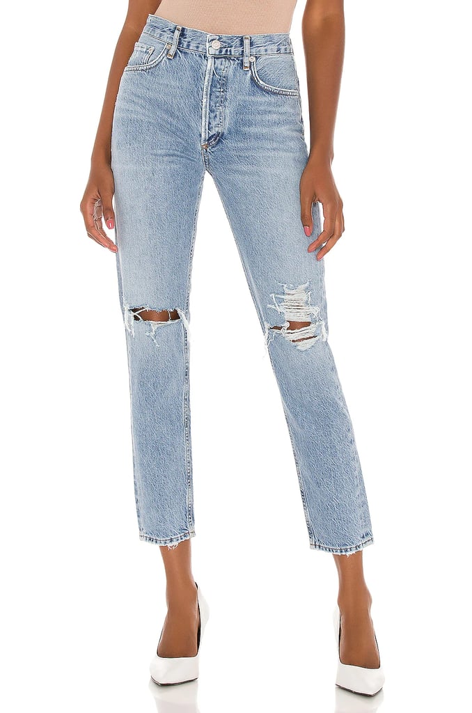 Straight Leg Jeans: Agolde Jamie High Rise Classic