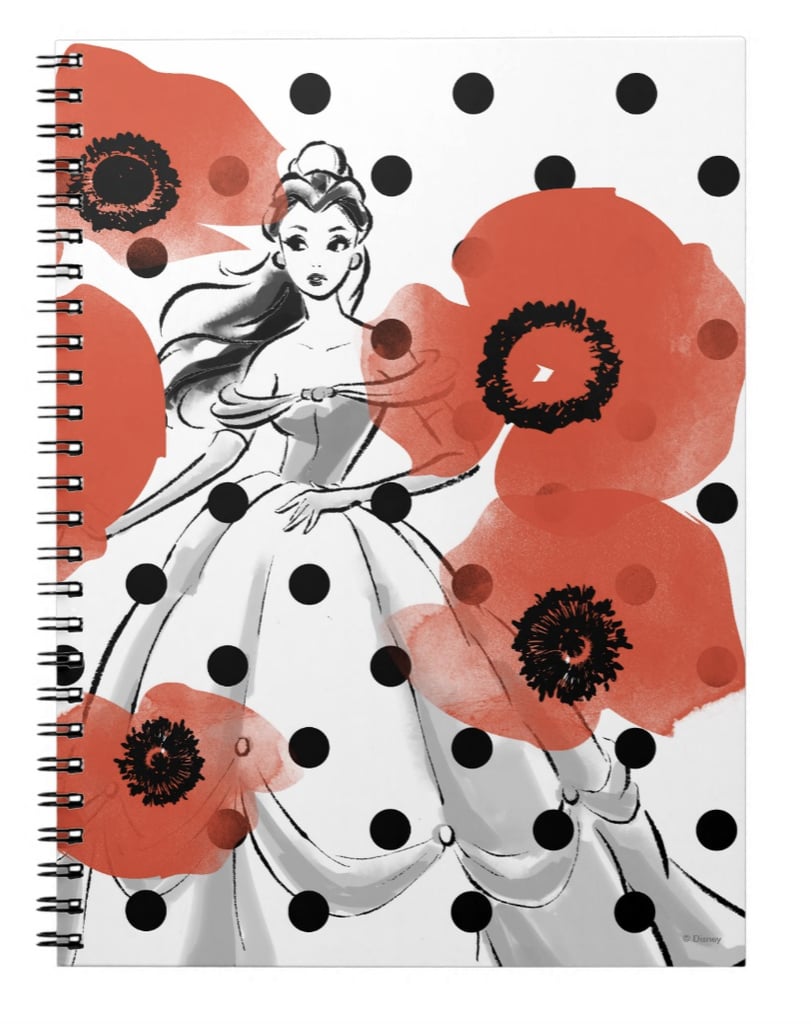 Belle With Poppies and Polka Dots Notebook ($14)