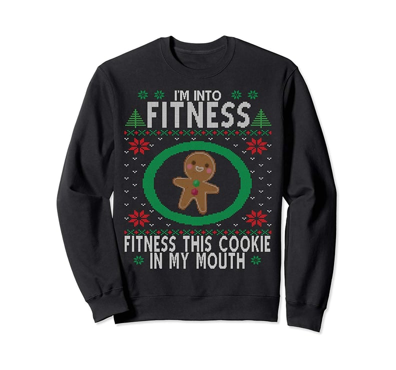 Fitness Christmas Gingerbread Man Sweatshirt