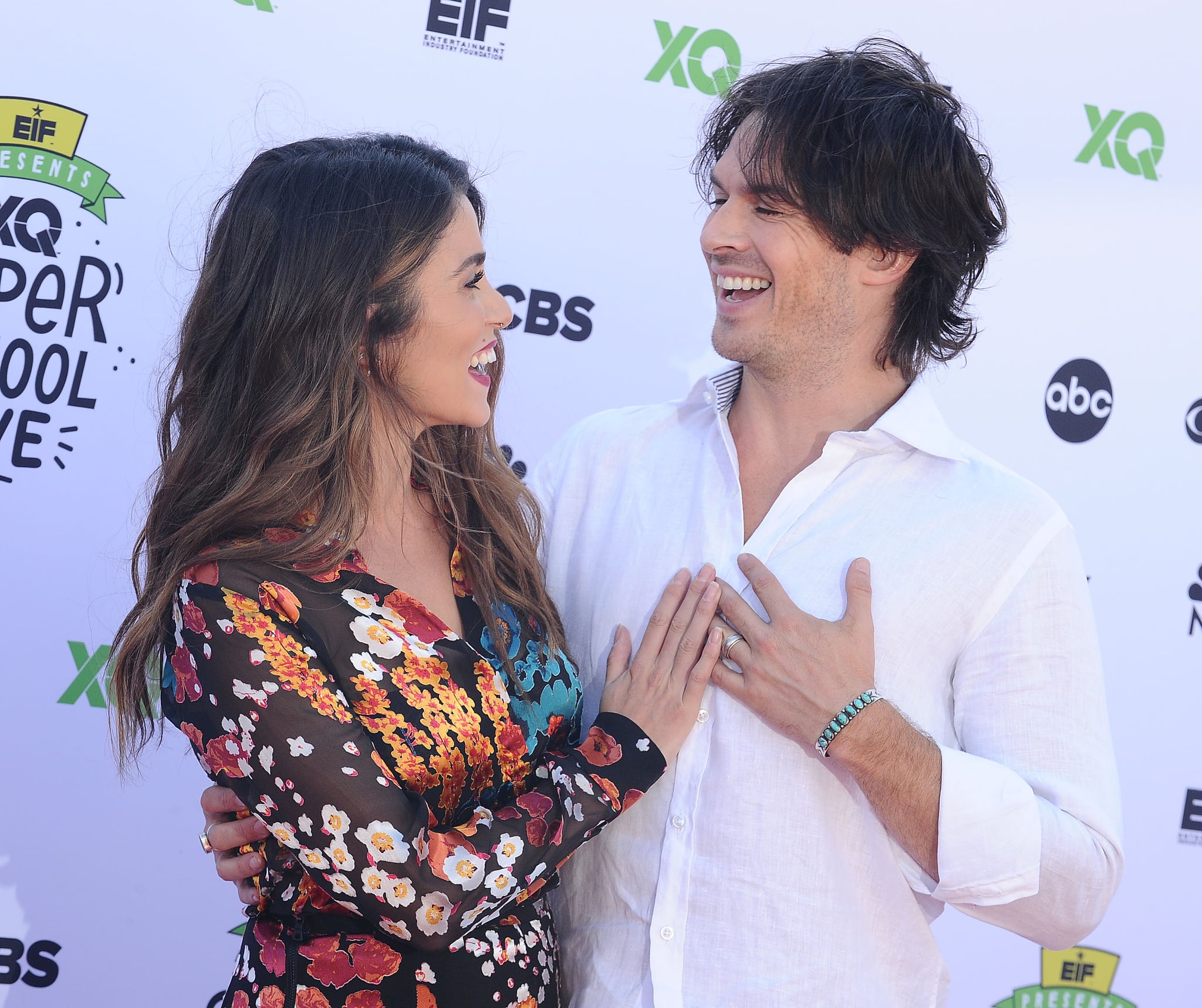 SANTA MONICA, CA - SEPTEMBER 08:  Actress Nikki Reed and actor Ian Somerhalder attend XQ Super School Live at The Barker Hanger on September 8, 2017 in Santa Monica, California.  (Photo by Jason LaVeris/FilmMagic)