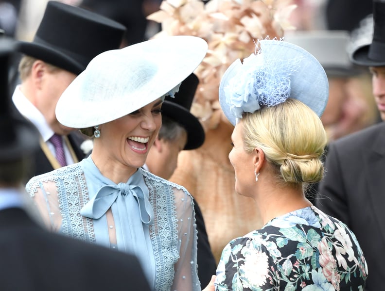 Kate Middleton and Zara Tindall at Royal Ascot in 2019