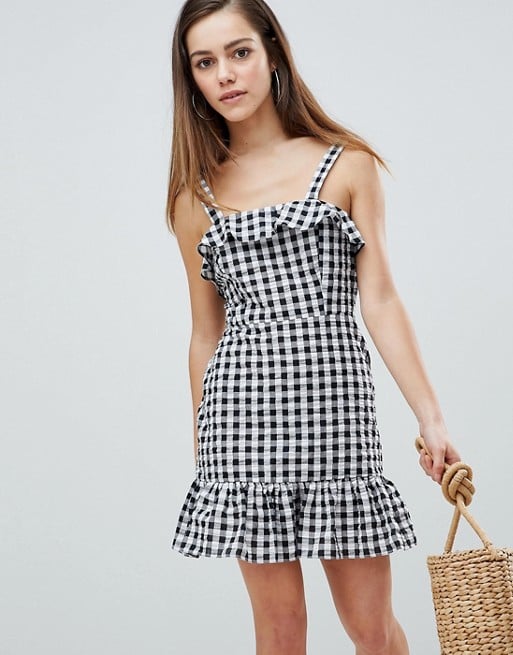 ASOS Petite Gingham Mini Dress