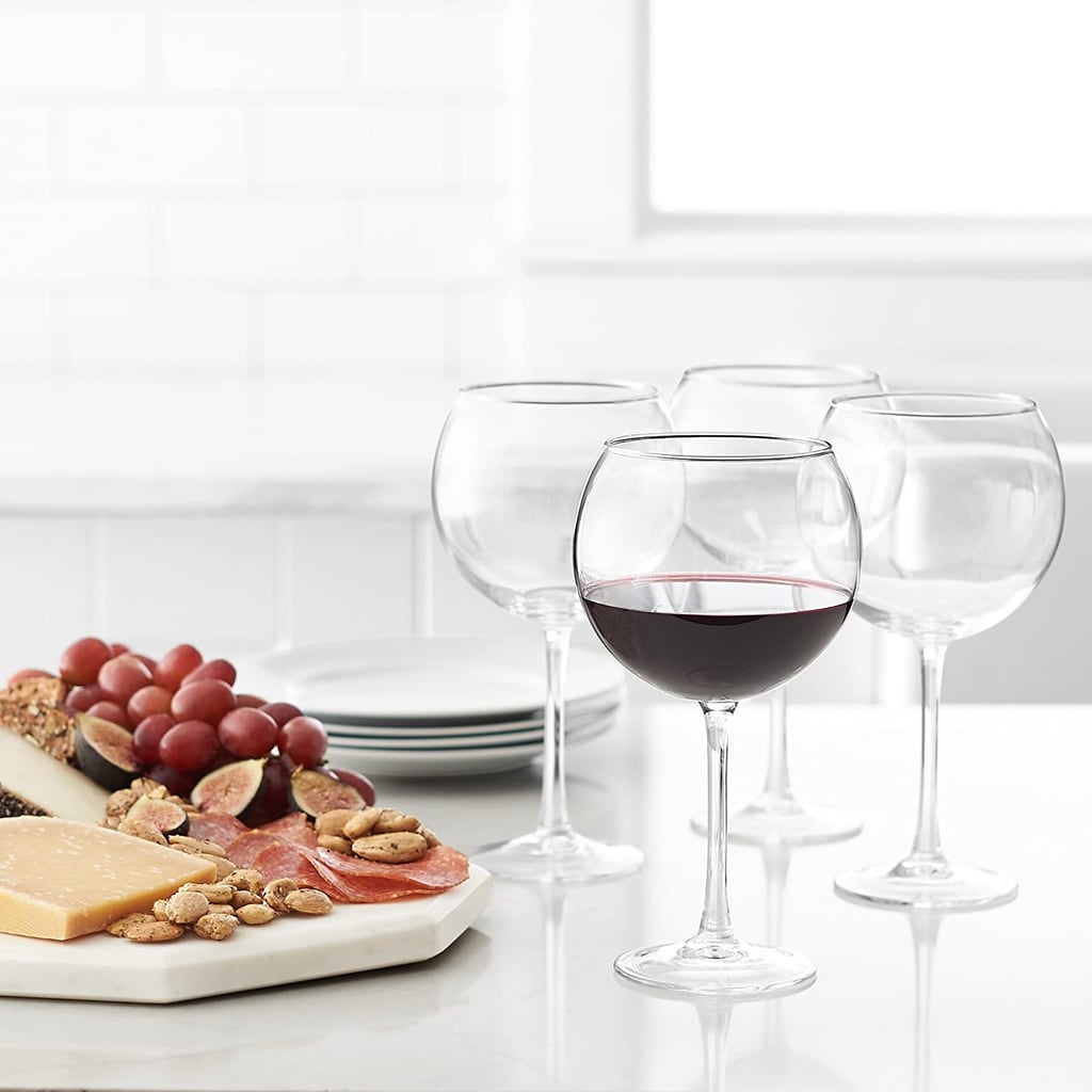 For Wine Nights: Amazon Basics Red Wine Balloon Wine Glasses