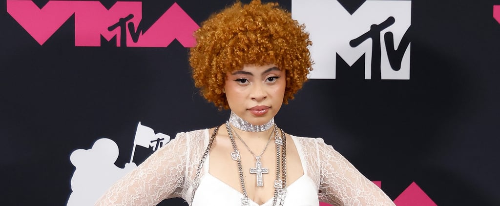 Ice Spice's Lacy Cutout Dress at the 2023 MTV VMAs