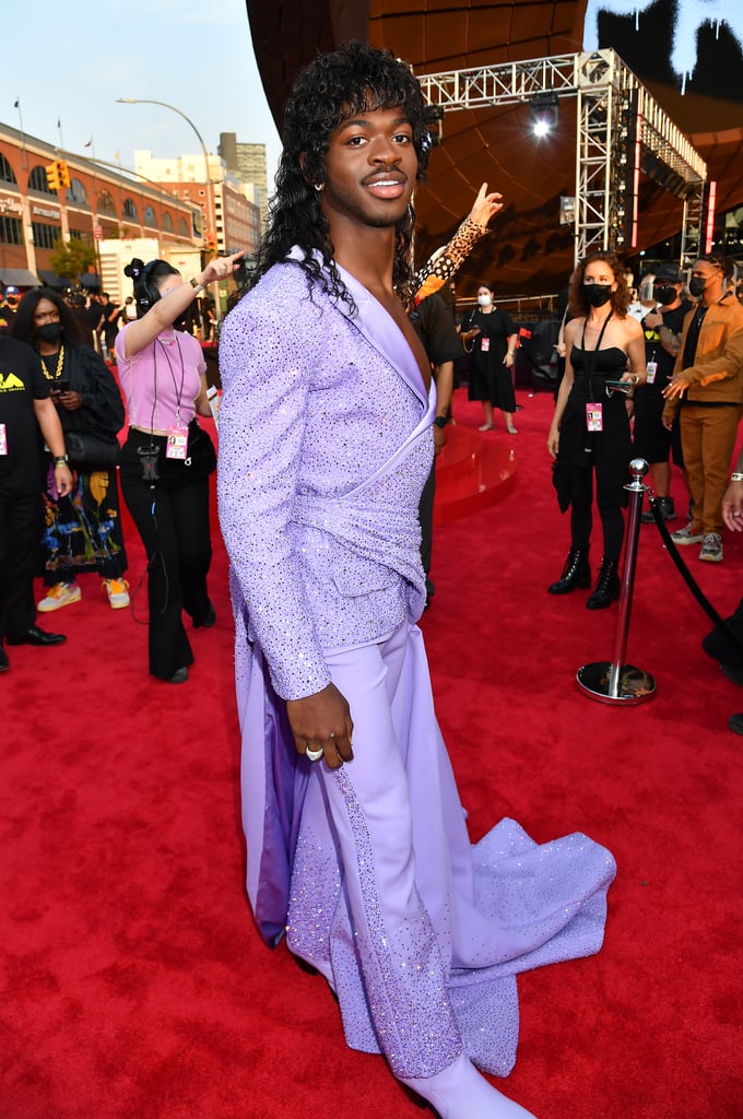 See Lil Nas X's Lilac Outfit at the VMAs