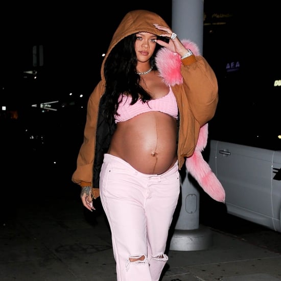 Rihanna's Pink Bra With Matching Jeans in Los Angeles
