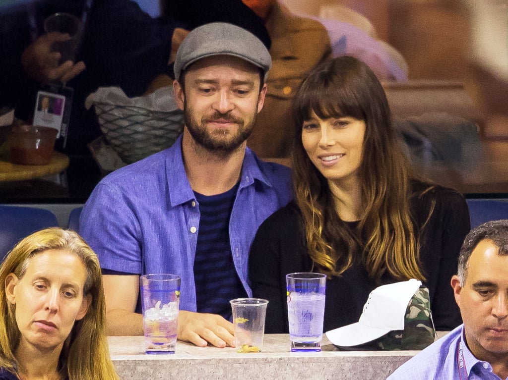 Justin Timberlake and Jessica Biel at the US Open 2017