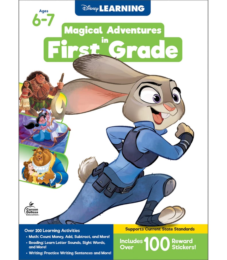 迪士尼学习——神奇的冒险在一年级,数学和语言艺术工作簿
