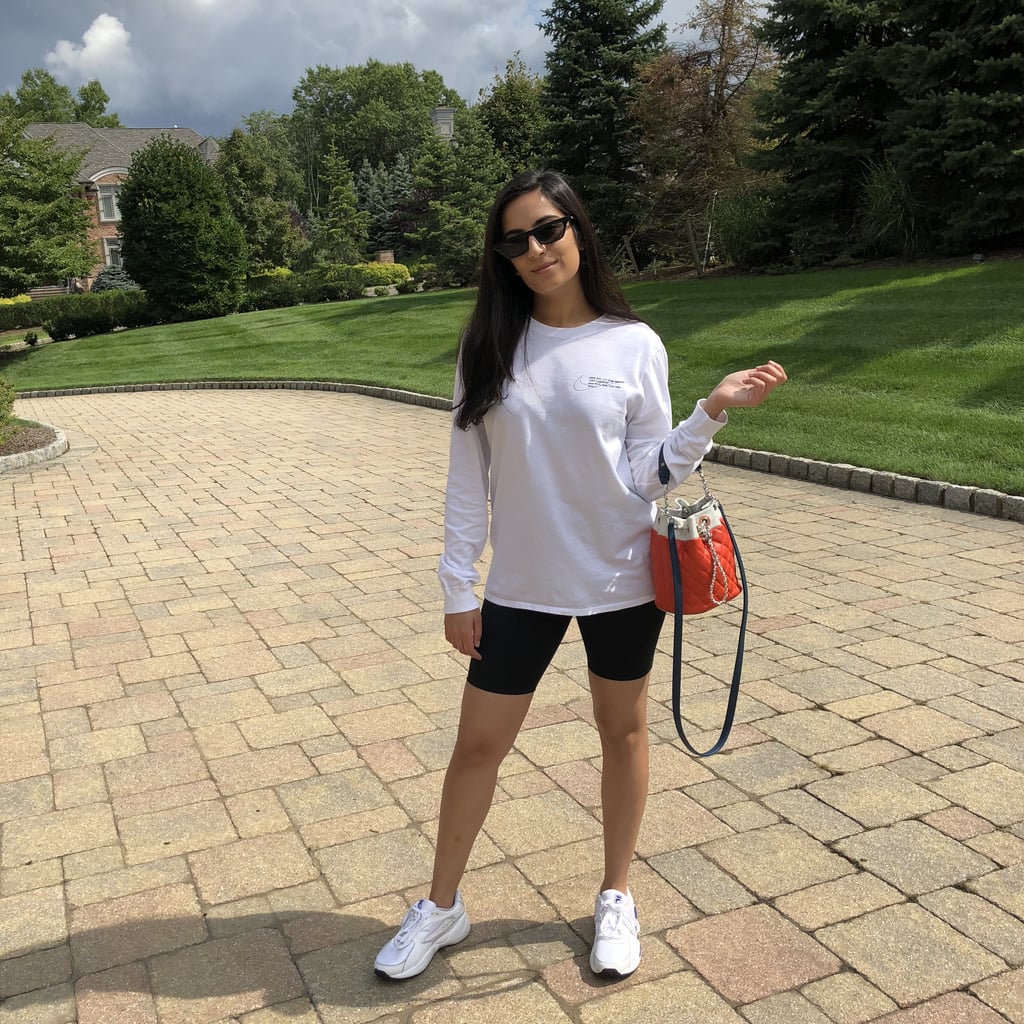 shorts and sneakers outfit