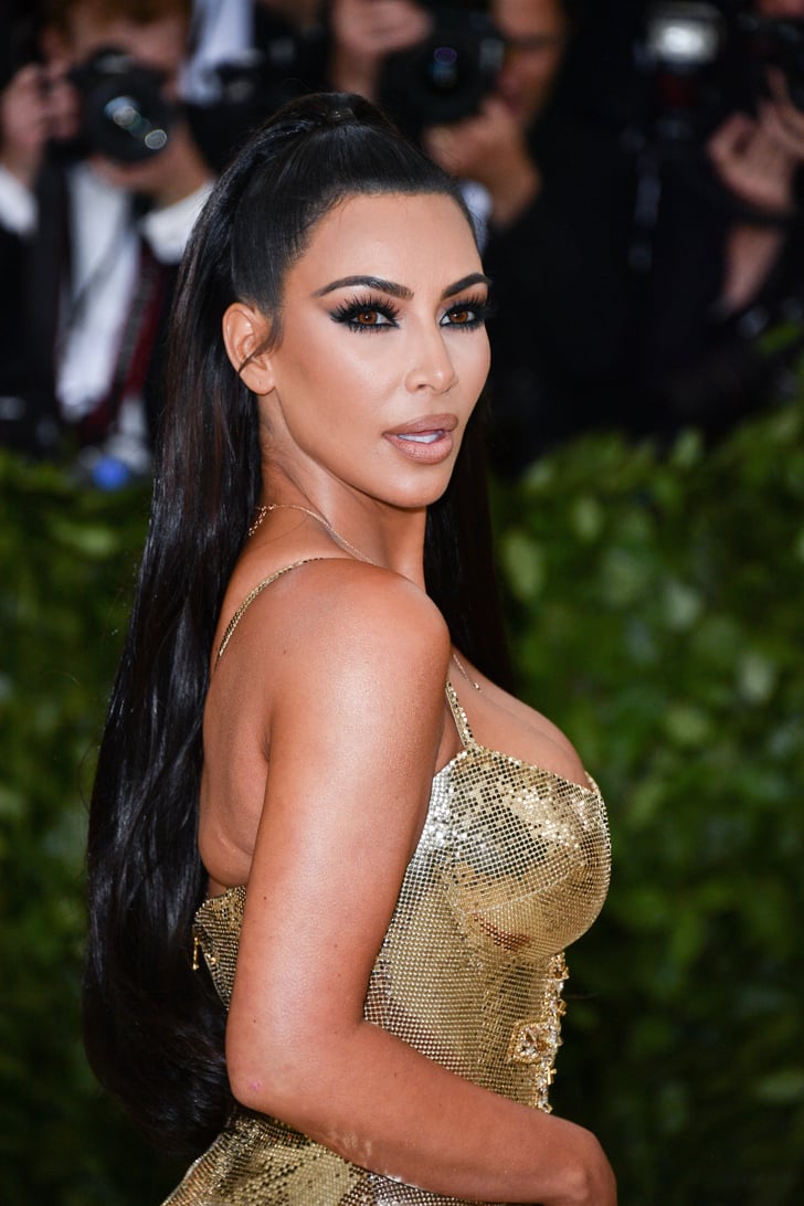 Kim Kardashian S Hair And Makeup At The 2018 Met Gala Kim Kardashian S Best Met Gala Looks