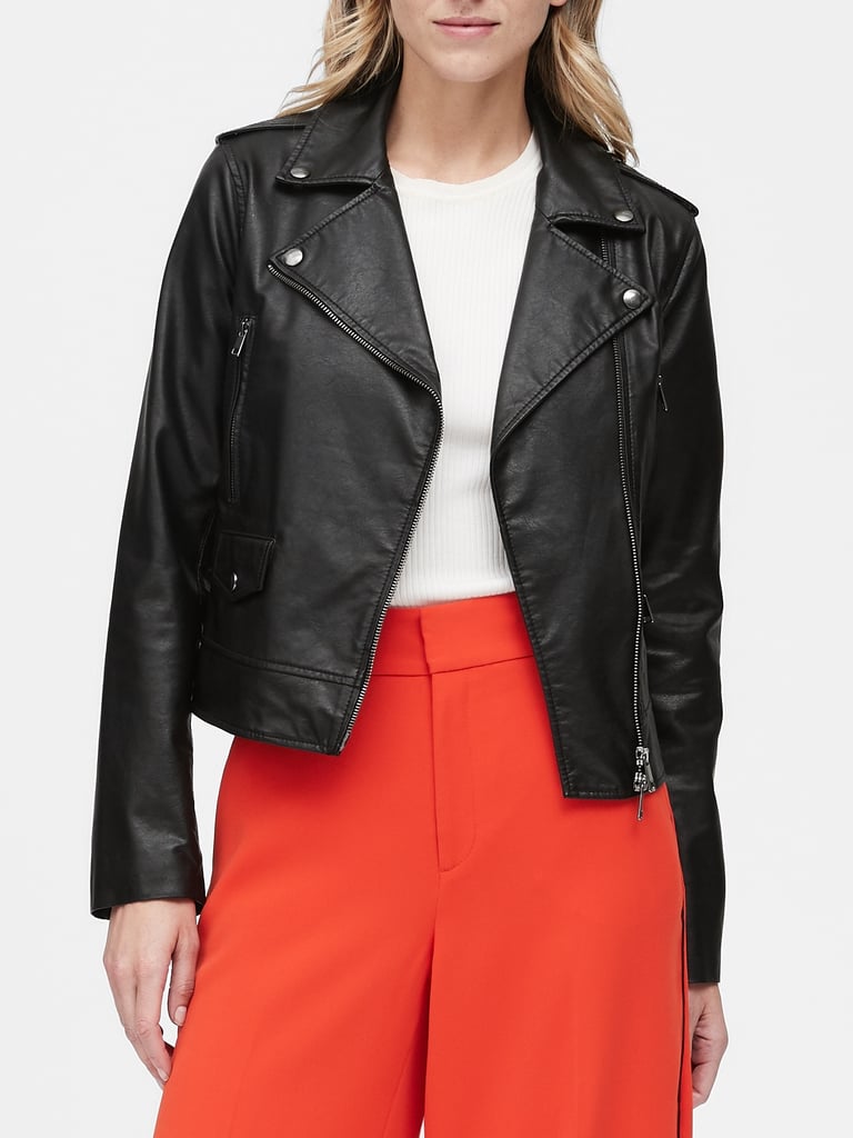 Vegan Leather Moto Jacket