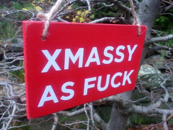 Xmassy As Fuck funny xmas tree decoration