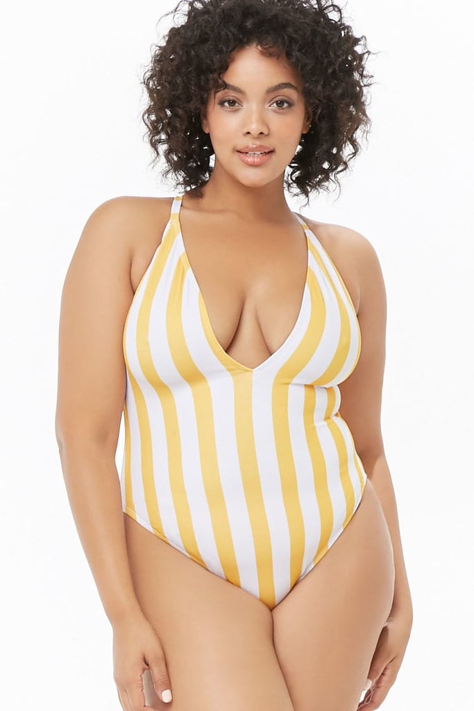 Striped One-Piece Swimsuit