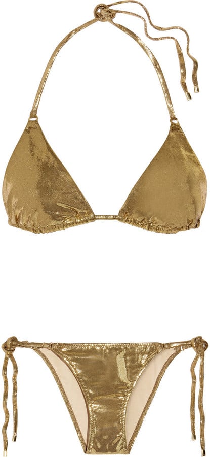 L'Agent by Agent Provocateur Sevilla Metallic Triangle Bikini ($190 ...