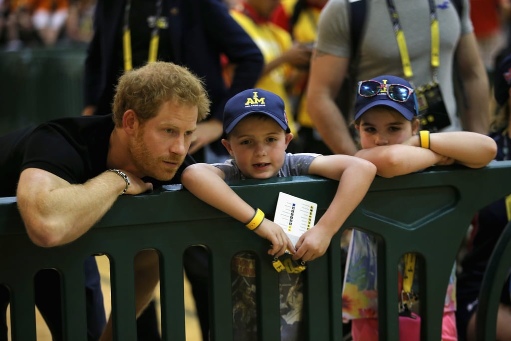 Diana always seemed to have an extra special connection with children. She crouched down to converse with them, she hugged and kissed them, and in turn they adored her — and Harry is continuing in much the same vein with his instant rapport and similarly tactile approach winning him legions of young fans.