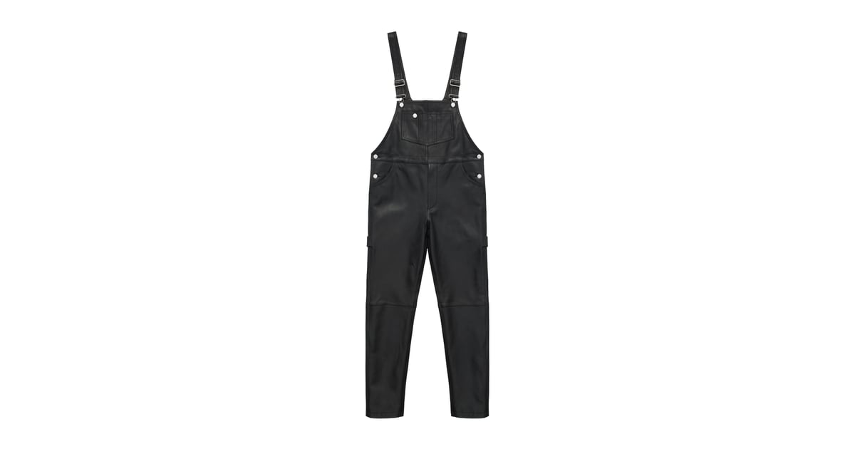 Leather Bib Overalls | H&M x Moschino Collection | POPSUGAR Fashion ...