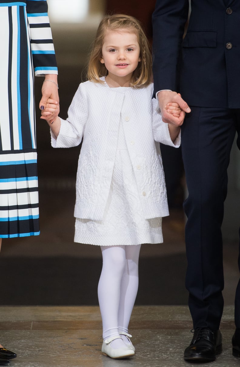 Princess Estelle at Her Grandfather's 70th Birthday