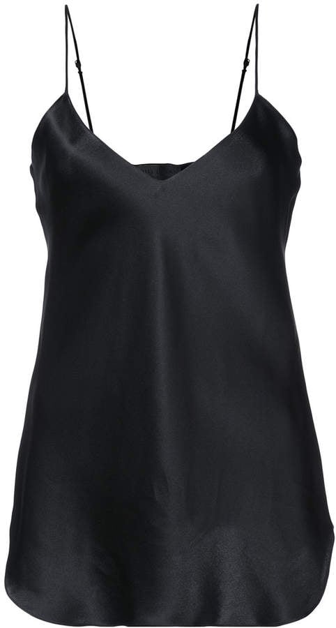 Jennifer Aniston's Black Silk Top | POPSUGAR Fashion