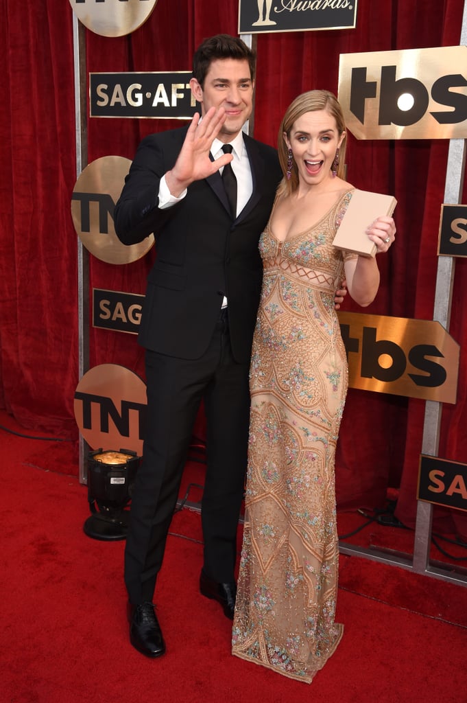 Emily Blunt and John Krasinski at 2017 SAG Awards