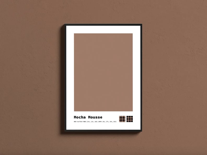 Best Mocha Mousse Home Products: Swatch Wall Art