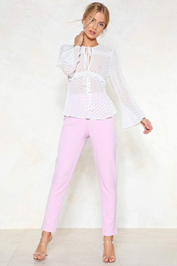 Nasty Gal What Do You Pink Tailored Pants
