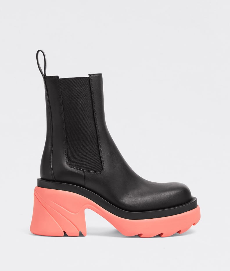 Platform Boots: Bottega Veneta Leather Platform Chelsea Boots