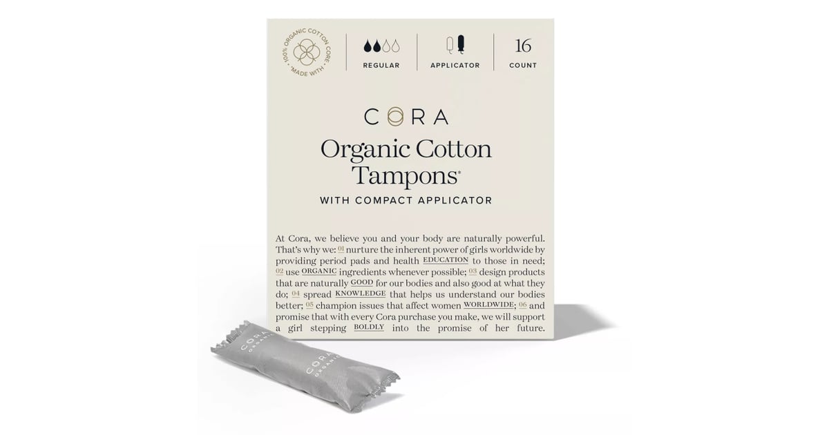 Cora Organic Cotton Tampons Best Organic Tampons According to