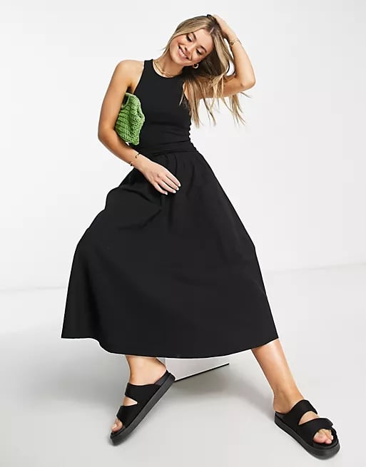 A Sleeveless Dress: ASOS Design Poplin Midi Dress