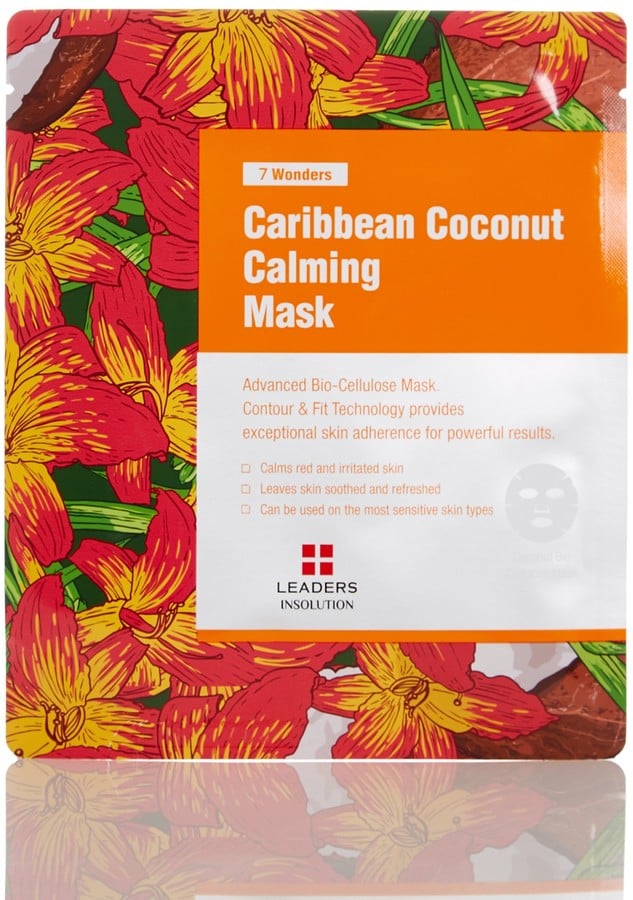 Mask away this weekend with this calming sheer version.
Leaders Cosmetics 7 Wonders Caribbean Coconut Calming Mask - Pack of 5 ($30)