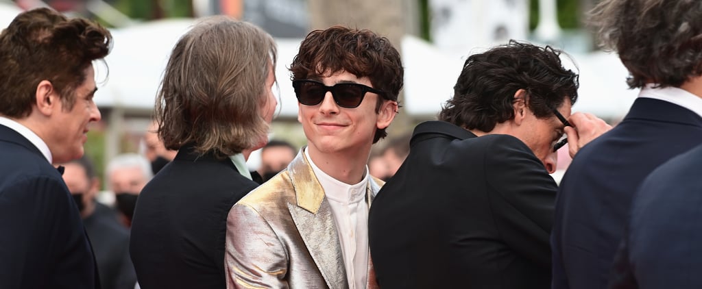 In a Sea Full of Black Suits at Cannes, Timothée Chalamet Said, "F*ck That," and Wore Silver