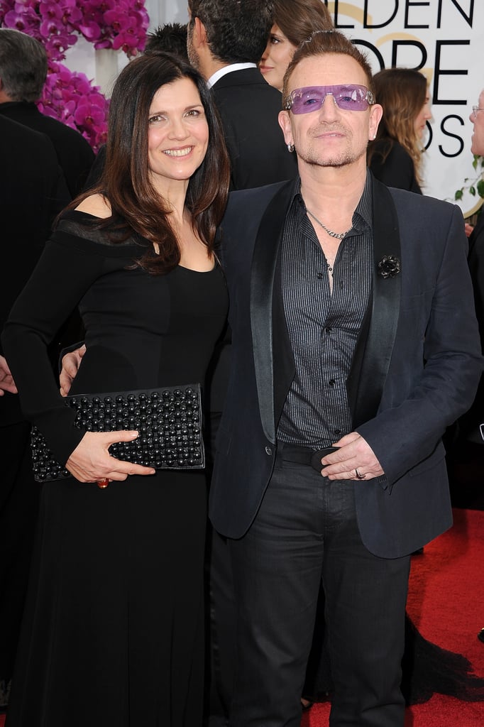 Bono and his wife, Alison, posed for pictures on the red carpet.