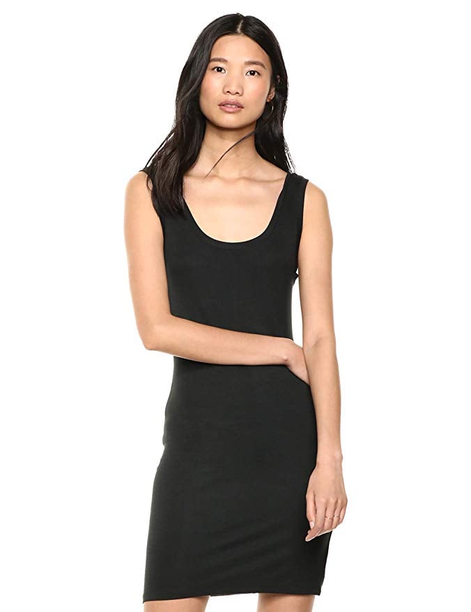 The Drop Women's Sonia Scoop Neck Fitted Body Con Mini Tank Dress