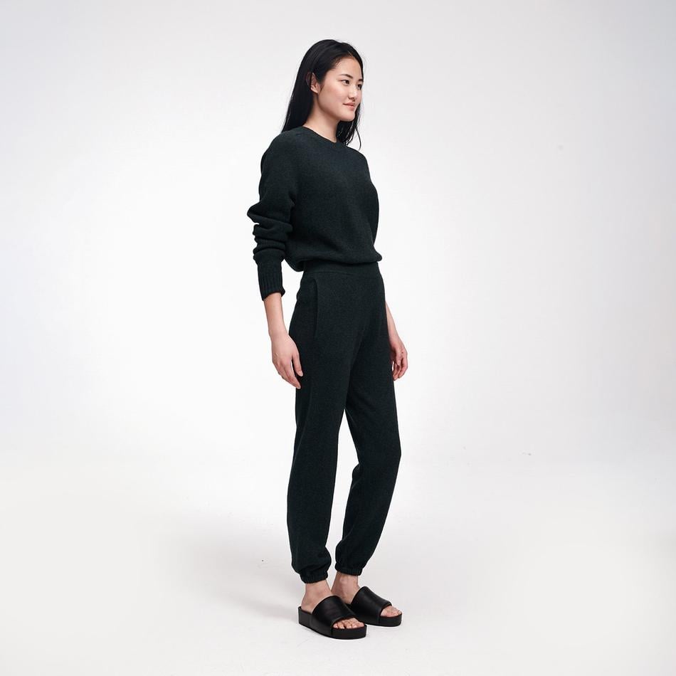 Naadam Recycled Cashmere Jogger and Crewneck Sweater