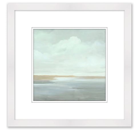 Abstract Sea 18-Inch Square Framed Wall Art