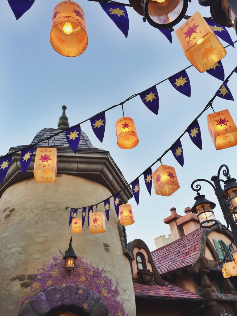 There are lots of Tangled details in the area, including these gorgeous lanterns.