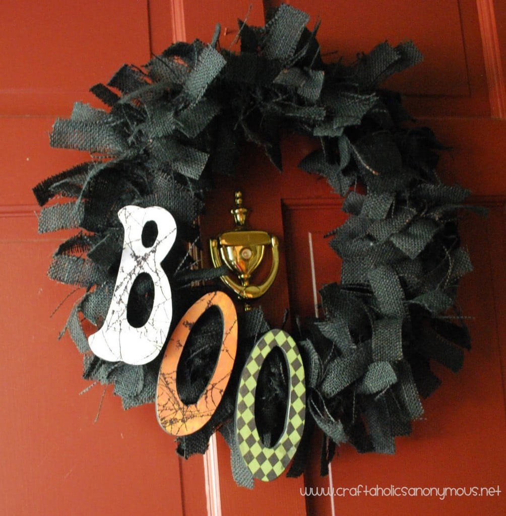 Boo! DIY Wreath Tutorial